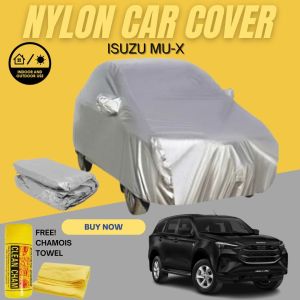 Nylon Car Cover for Isuzu MU-X Waterproof High Quality Car Cover for Indoor & Outdoor Protection with Chamois Towel