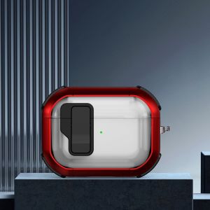 Clear Case Compatible for AirPods 4 ANC and AirPods Pro 2nd Generation with Secure Lock Clip TPU Transparent Shockproof Protective Cover with Automatic Switch for AirPod Pro 3