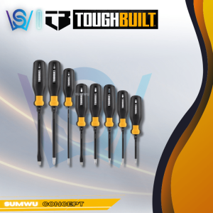 TOUGHBUILT Standard 8 Piece Screwdriver Set TB-H5S8-A High Torque