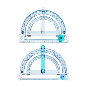 Multifunctional 4 in 1 Protractor with Circle Drawing Tool Angles Measurement Ruler for Engineering Geometry Drafting