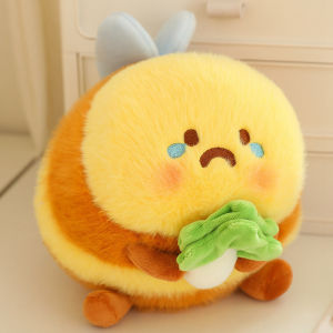 20cm Lovely Sha Bee Plush Toys Pendant Stuffed Cai Bee Plush Super Soft Honey Jar Plush Doll Bed Sleep Pillow Birthday Gifts for Kids