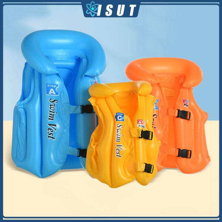 Swimming Safety Vest Children's Inflatable Life Water Buoyancy Vest ...