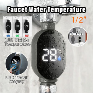 Faucet Water Temperature Gauge Waterproof Accurate Durable LED Digital Display Easy Installation