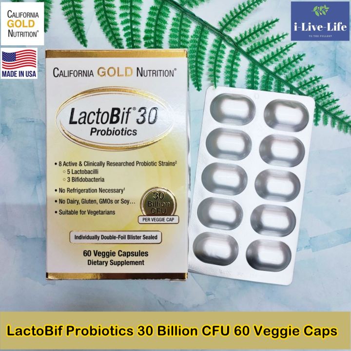 โปรไบโอติกส์ 30,000 ล้านตัว (LactoBif Probiotics 8 สายพันธ์ุ) 30 ...