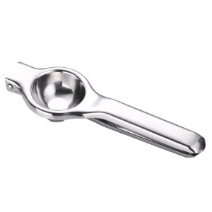 Stainless Steel Citrus Juicer Compact Manual Press Lemon Squeezer Lime and Orange Squeezer for Fresh Juice at Home - Durable & Easy to Clean Manual Juicer for Lemon