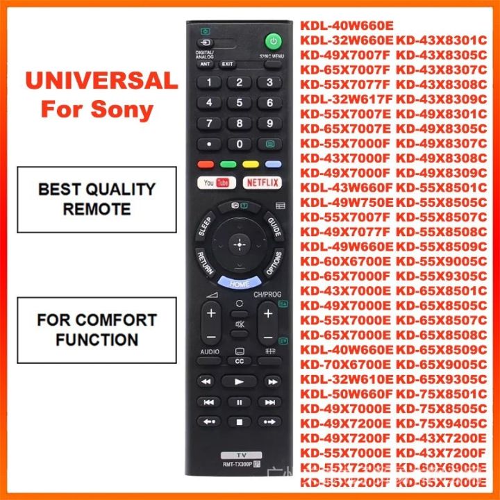 SONY RMTTX300P REMOTE CONTROL for Sony BRAVIA TV SMART TV YOUTUBE
