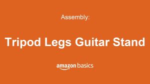 Basics Height Adjustable Portable Foldable Guitar Stand with Padded Non-Slip Secure Support for Acoustic Electric Bass and Banjos Black