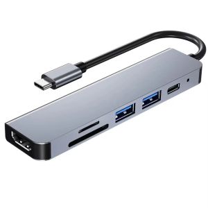 6 in 1 USB HUB C type-c HUB USB C to USB 3.0 HDTV-Compatible Dock for Pro For Nintendo Switch USB-C Type C 3.0 Splitter