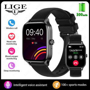 LIGE Smart Watch for Men and Women Bluetooth Call and 100+ Sports Modes Heart Rate Waterproof Health Tracker