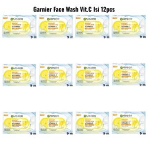 Bundling Garnier Sachet Foam 9ml Isi 12 - Garnier Vitamin C Sachet Face Wash - Virgo Shoop
