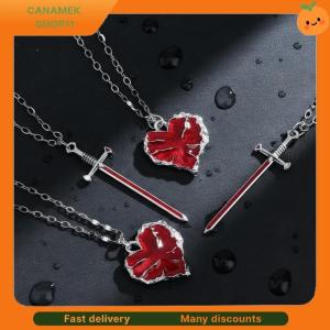 ❣️❣️❣️ Fashionable And Beautiful Simulate Heart Necklace Set Elegant Men And Women Sweater Chain Collarbone Chain Couple Gift