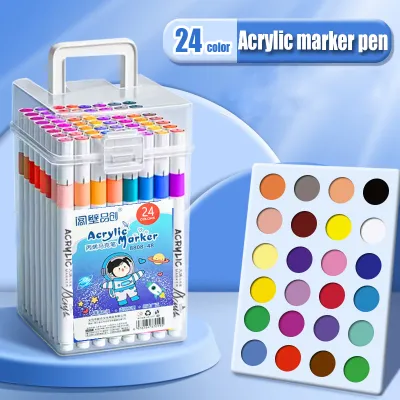 80 Colors Acrylic Marker Pen Coloring Pen Highlighter Set Of Painting And Drawing Acrylic Marker School Supplies Set
