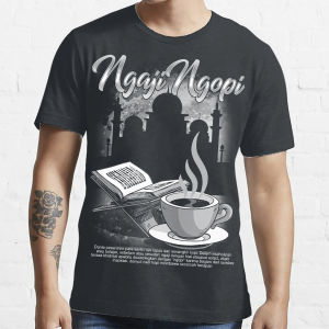 NGAJI NGOPI | Kaos Pria & Wanita | T-Shirt Jumbo | Murah | Distro | Produk Lokal | CIAO.ID
