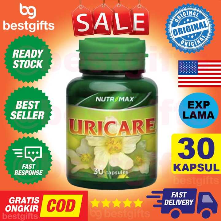 NUTRIMAX URICARE URI CARE VITAMIN OBAT HERBAL PENURUN ASAM URAT RADANG PERSENDIAN GINJAL 30 KAPSUL