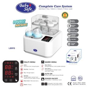 BABY SAFE COMPLETE CARE SYSTEM 5IN1 STERILDRYWARMSTEAMSLOW COOK LB915