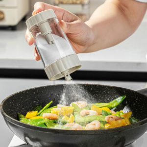 SMAUTOP【Local Warehouse+COD】Quantitative Salt Shaker Control Salt Bottle MSG/Seasoning Can Household Kitchen Condiment Container Metering Salt Jar