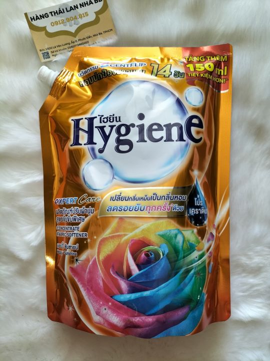 NƯỚC XẢ VẢI HYGIENE THÁI LAN MÀU VÀNG HAPPY 1300ML