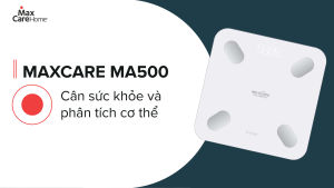 Cân phân tích cơ thể 24 chỉ số MA-500 chính hãng Maxcare kết nối và theo dõi thông minh qua điện thoại