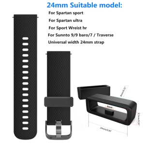 10pcs Replacement Adjustable Watch Strap Band Keeper Loop Security Holder Retainer Fixed Ring for Suunto24mm