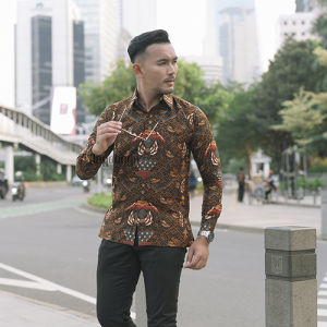 Jayabaya Batik Rahardja Kemeja Batik Furing Lengan Panjang