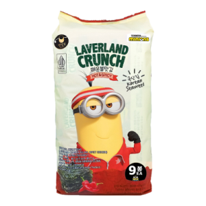 Camilan / Makanan Ringan / Snack Import Korea Selatan Laverland Crunch Seaweed / Rumput Laut 40.5 Gr Rasa Wasabi Hot & Spicy Cheese Sea Salt