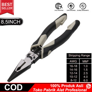 Linesman Multifunction Pliers/Tang Kombinasi Multifungsi 8.5 inch Chrome vanadium steel+PVC Handle /Alat Perkakas tang potong kabel