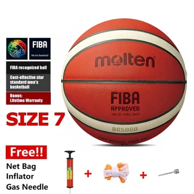 Molten BG5000 Basketball Ball Category 7 PU Leather Material FIBA Official Match basketball Indoor Outdoor Basketball Training Equipment series