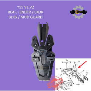 YAMAHA Y15 V1 V2 INNER MUD GUARD REAR FENDER B17-F1629-00 100% ORIGINAL HLY MANGAT BELAKANG
