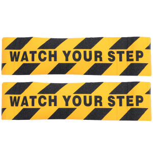 2 Pcs Non-slip Stickers Stairs Anti-Slip Tape Carpet Waterproof Pvc Wet Floor Warning