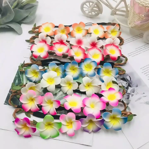 Vintage Artificial Flower Headband Bridal Headpieces Party Props Crown Eye-catching Headband Korean-style