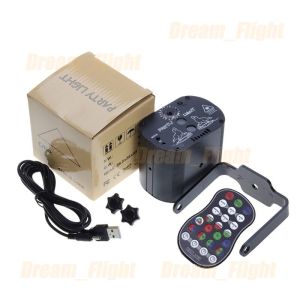 🇵🇭 60 Pattern Beam Laser Light Projector DJ Disco Party Lighting LED Strobe Lamp Projector For Birthday Wedding Decorations Gift
