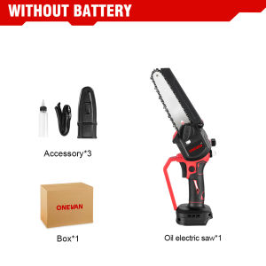 YOFIDRA 6 inci elektrik Saw dengan paparan Digital 3500w untuk makita Mini Cordless Oil Electric ChainSaw tekan untuk melaksanakan alat kuasa kayu minyak untuk Makita 18V Battery
