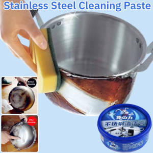 Stainless Steel Cleaning Paste Household Multifunctional Kitchen Pot Bottom Black Stain Rust Removal Cleaner