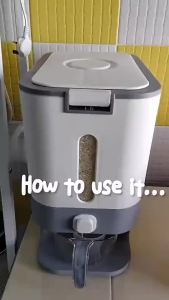 B.S.B 12KG Automatic Rice Dispenser with Rinsing Cup