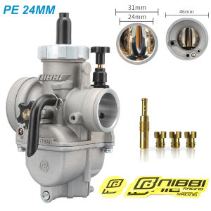 NIBBI PE 24/26/28/30mm Carburetor Motorcycle 2T 4T 100cc-350cc Engine Carburetors with Main Jets for Yamaha Suzuki Honda Pitbike Modify Part