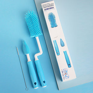 Electric Bottle Brush Cleaner แปรงล้างขวดนมไฟฟ้า 3 in 1 มี 3 หัวแปรงให้เลือก พร้อมที่ล้างจุกนม แปรงล้างขวดนมซิลิโคน