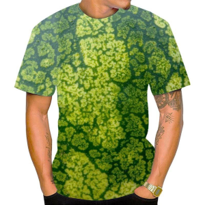 [Local Stock] HBESTY Halloween Christmas 3D Printed Funny Pitaya Durian T Shirt Mens Fruit Pattern Tees Summer Harajuku Round Neck Tops Loose T-Shirts Short Sleeves