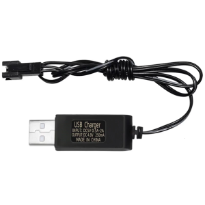 4.8V 2P Plug USB Charging Cable 4.8V 250mA Output for Toy Car