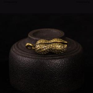 [COD] zhangyuqing Brass Peanut Bell Ornaments Copper Figurines Feng Shui Desk Decorations Home Decors Accessories Keychains Pendants Gifts