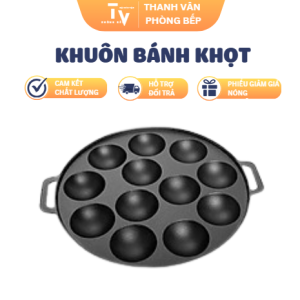 Khuôn Bánh Khọt Chống Dính Nắp Nhôm XK đủ size (TV143)
