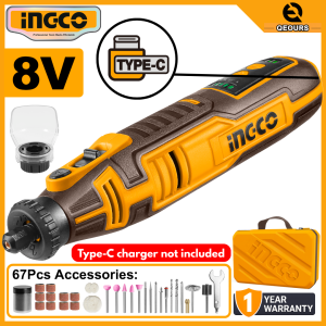 INGCO 8V CORDLESS ROTARY TOOL | 67PCS ACCESSORIES | CMGLI0801