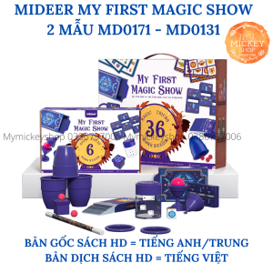 (2 MẪU) Bộ đồ chơi ảo thuật gia nhí BUỔI BIỂU DIỄN ĐẦU TIÊN CỦA TÔI Mideer My First Magic Show