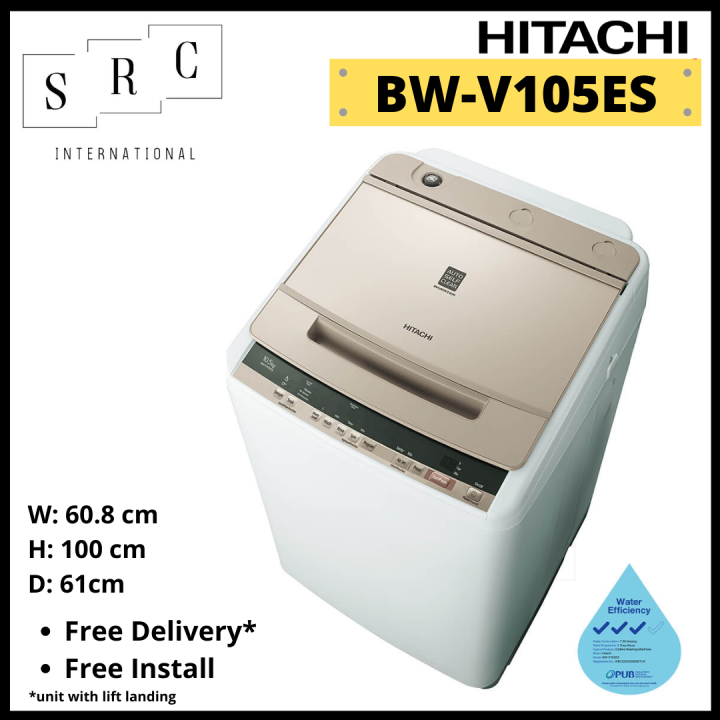 Hitachi BW-V105ES Inverter Top Load Washer 10.5 kg | Lazada Singapore