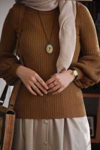 atasan rajut wanita lengan balon/sweater rajut wanita/baju rajut/inner rajut