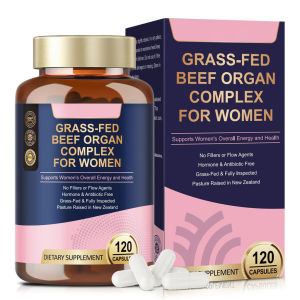 Grass-fed Bovine Liver Complex Capsules for Women (120 capsules) - Factory Direct Sales.