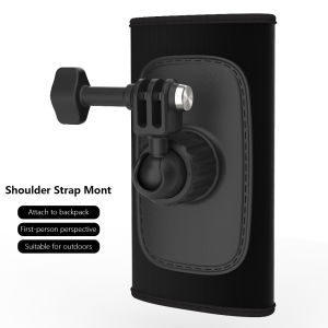 Backpack Shoulder Strap Bracket Mount for GoPro Hero Insta360 SJCAM EKEN DJI Osmo Action 3/4/5Pro Camera Accessories