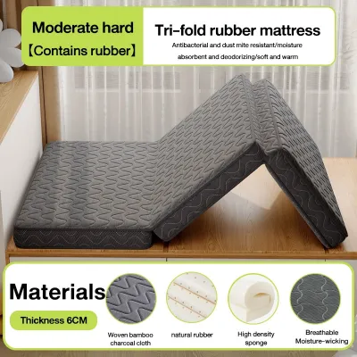 Zeen Tri Folding Mattress - Foldable Mattress for Travel/RV/Camping/Road Trip/Guest Room/Yoga Tri-fold Memory Foam Mattress