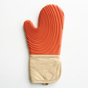 Heatproof Silicone Oven Mitt Oven Glove Isulated High Temperature Heat Resistant for Kitchen Baking