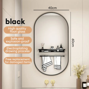 Bathroom Mirror Cermin Bilik Mandi Oval decorative mirror Wall Mirror Toilet Mirror Dressing Mirror Cermin Bulat 浴室镜