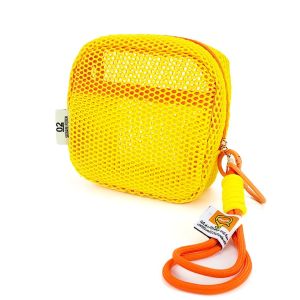 XEANG ความจุน้อย กระเป๋าเก็บตาข่ายสี่เหลี่ยม Color แบบพกพาได้ ถุงตาข่ายใส สร้างสรรค์และสร้างสรรค์ สีลูกอมสี กระเป๋าเหรียญไนลอนโปร่งใส สำหรับผู้หญิง